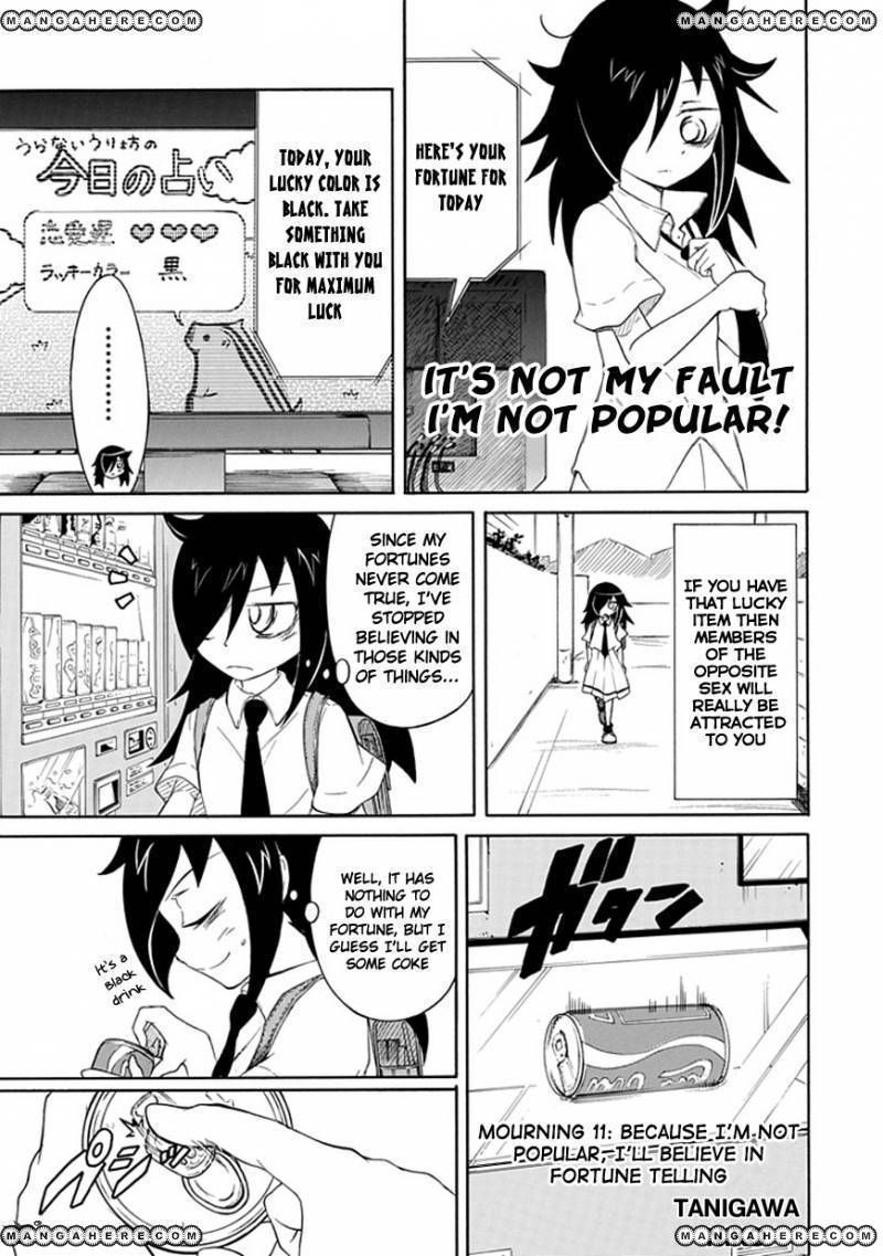 It's Not My Fault That I'm Not Popular! Vol.2 Chapter 11: Because I'm Not Popular, I'll Believe In Fortune Telling - Picture 1