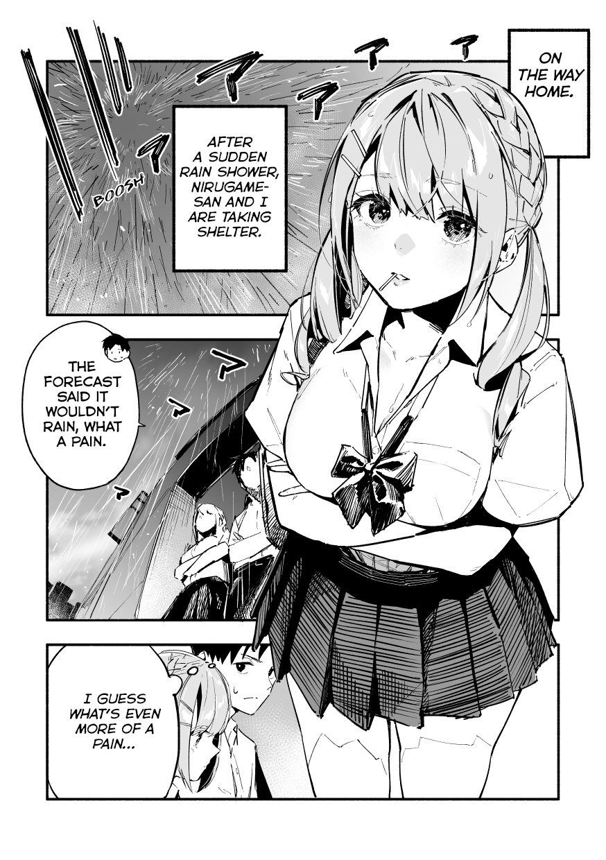 Nirugame-Chan With The Huge Ass And Usami-Kun Chapter 32: A Story Of Sheltering From The Rain With A Girl With A Huge Ass - Picture 1