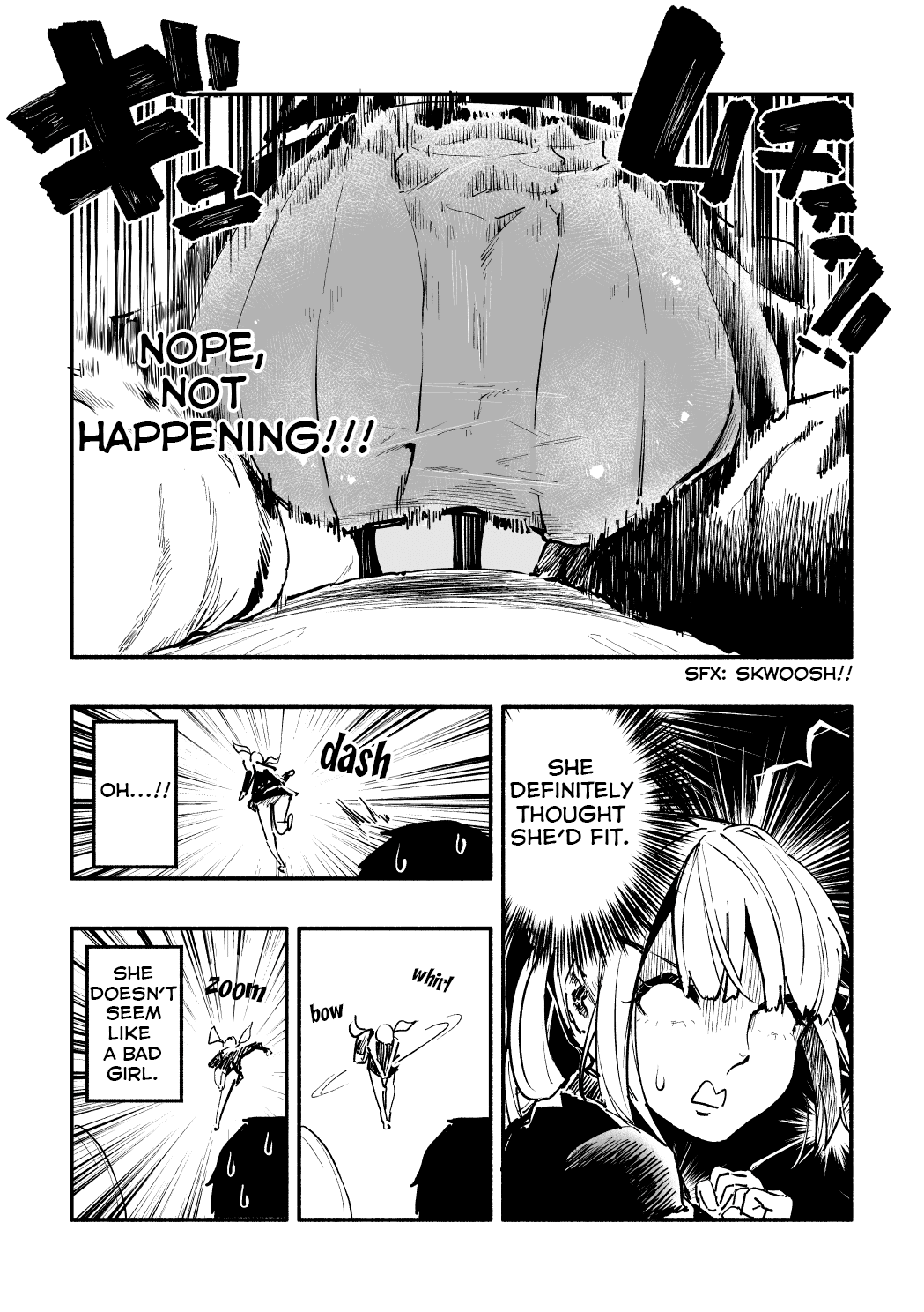 Nirugame-Chan With The Huge Ass And Usami-Kun Chapter 1: A Story Of A Girl With A Huge Ass Failing To Sit Down - Picture 3