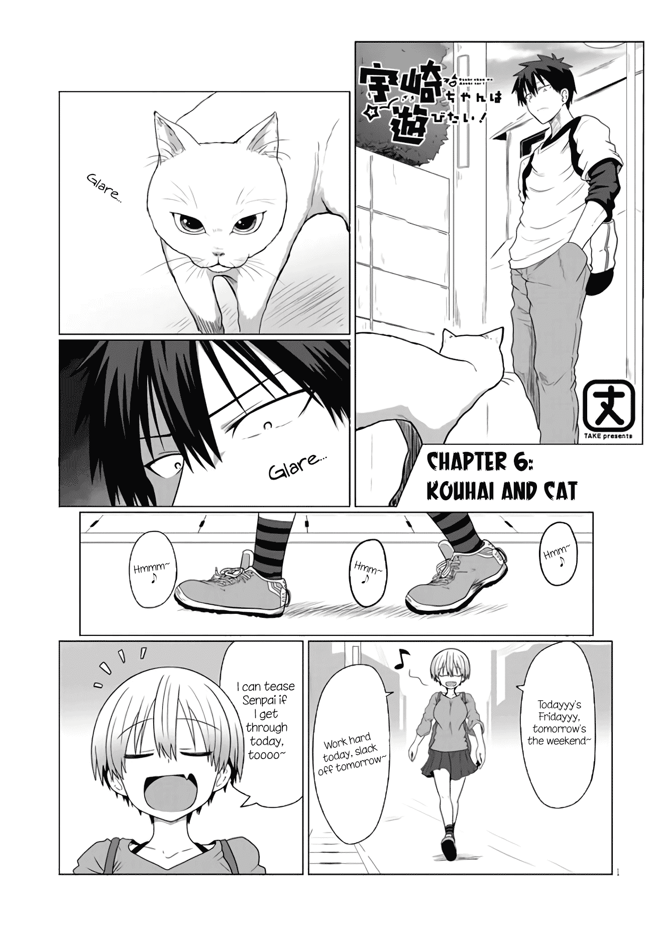 Uzaki-Chan Wa Asobitai! Chapter 6: Kouhai And Cat - Picture 1