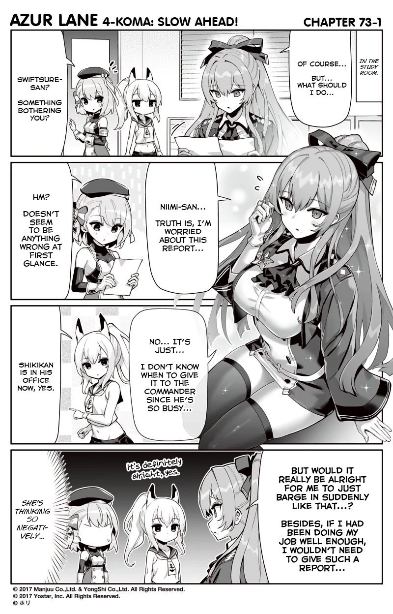 Azur Lane 4-Koma: Slow Ahead Chapter 73 - Picture 1