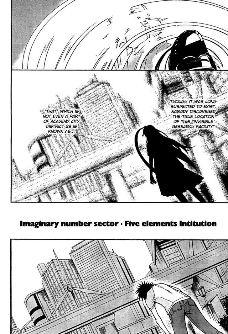 To Aru Majutsu No Kinsho Mokuroku Vol.7 Chapter 34 : Imaginary District Number, Five Elements Institution - Picture 3