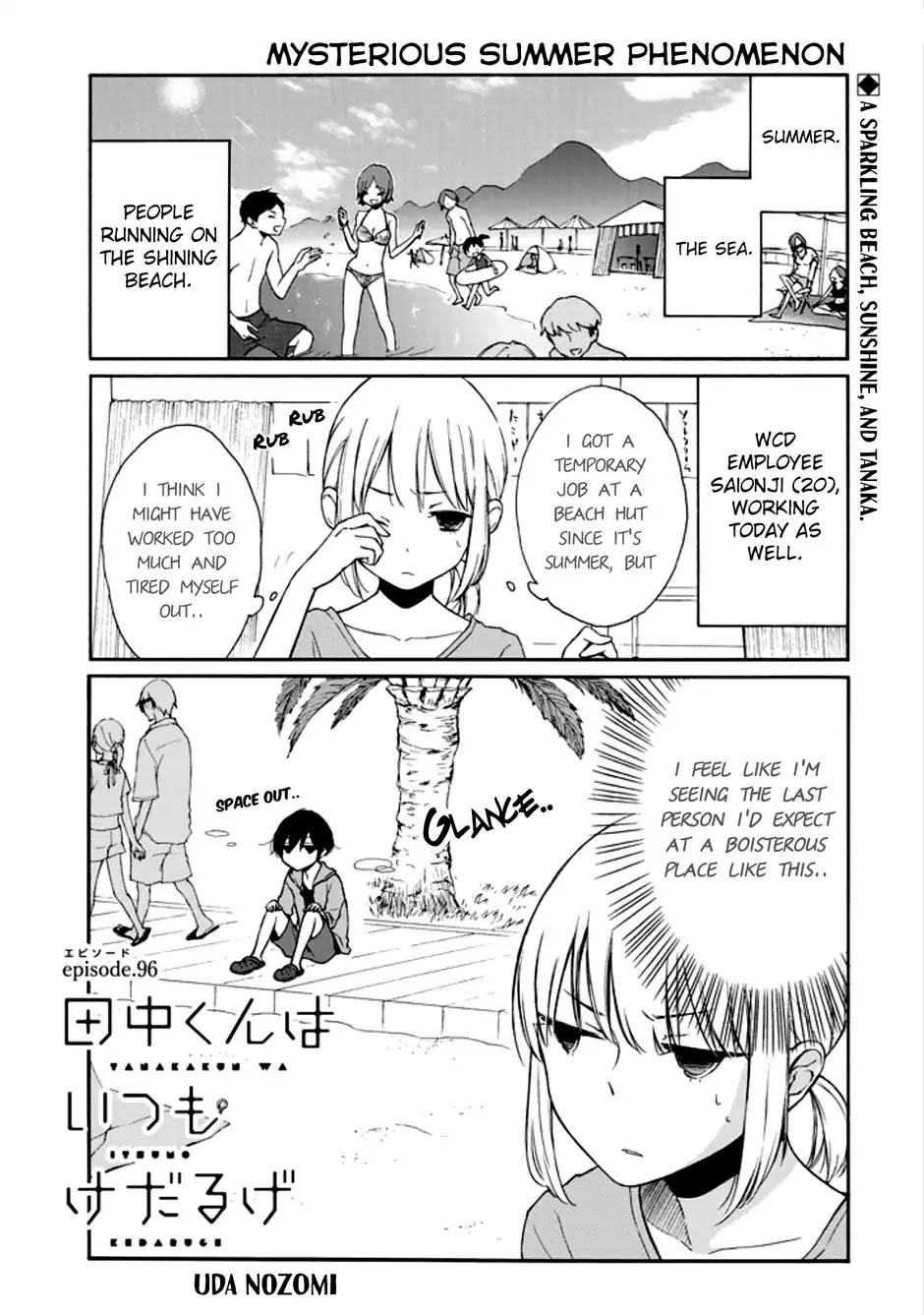 Tanaka-Kun Wa Itsumo Kedaruge - Page 1