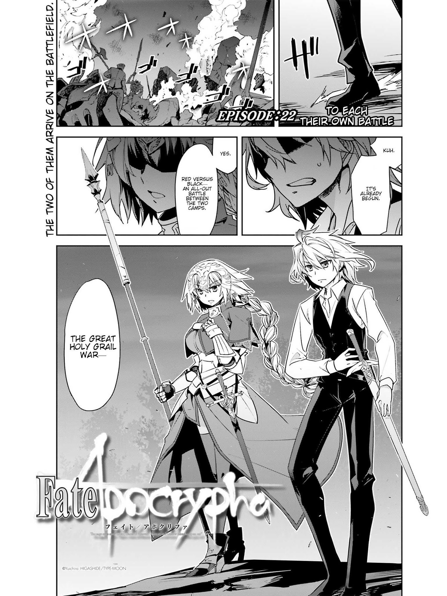 Fate/apocrypha Chapter 22: Episode: 22 To Each Their Own Battle - Picture 1