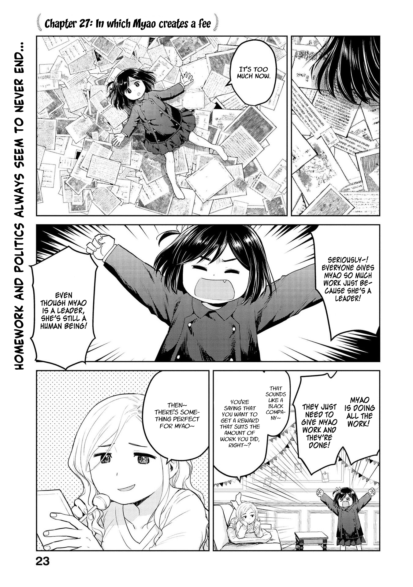 Oh, Our General Myao Vol.3 Chapter 27: In Which Myao Creates A Fee - Picture 1
