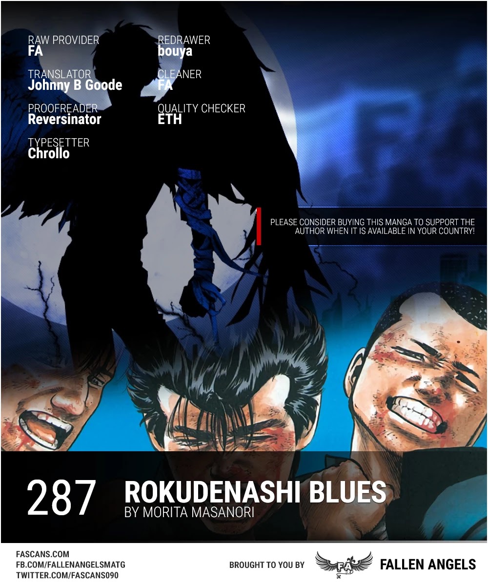 Rokudenashi Blues Chapter 287: Kick The Wall - Picture 1