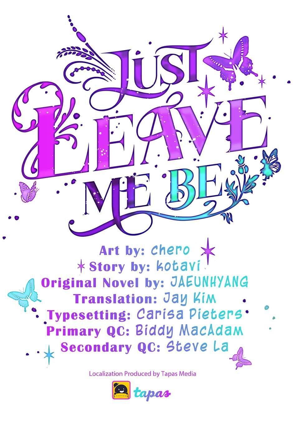 Just Leave Me Be Chapter 41 : Must He Go? - Picture 1