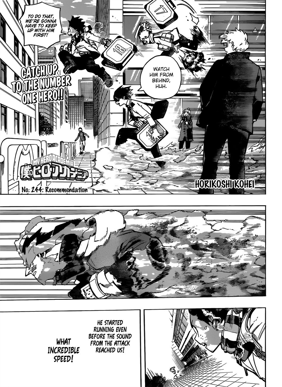 Boku No Hero Academia Chapter 244: Recommendation - Picture 1