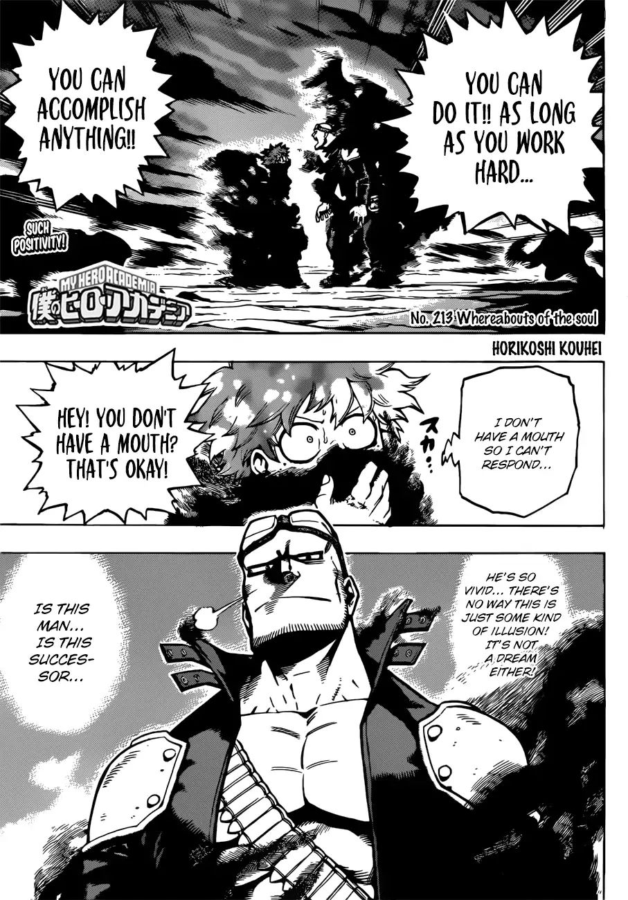 Boku No Hero Academia Chapter 213: Whereabouts Of The Soul - Picture 1