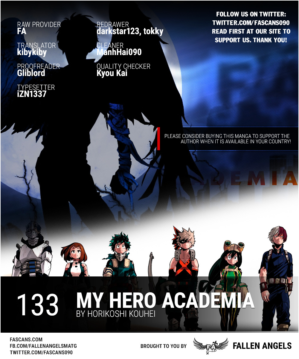 Boku No Hero Academia Chapter 133 (V2) : Give Chase, Kirishima - Picture 1