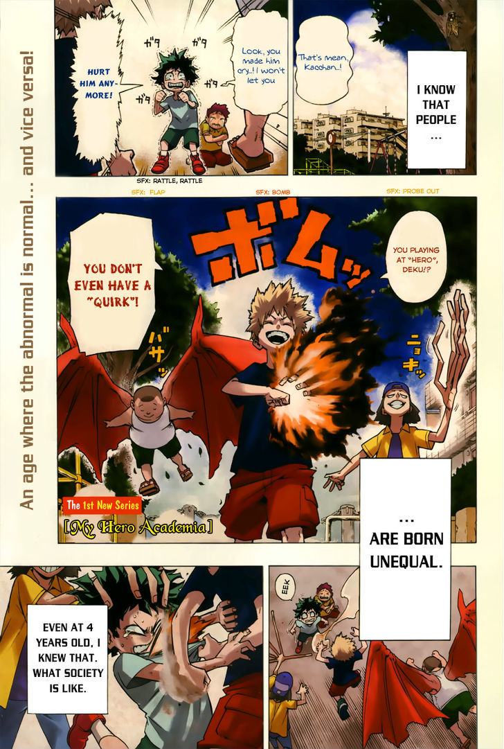 Boku No Hero Academia Chapter 1 : Midoriya Izuku The Origin - Picture 3