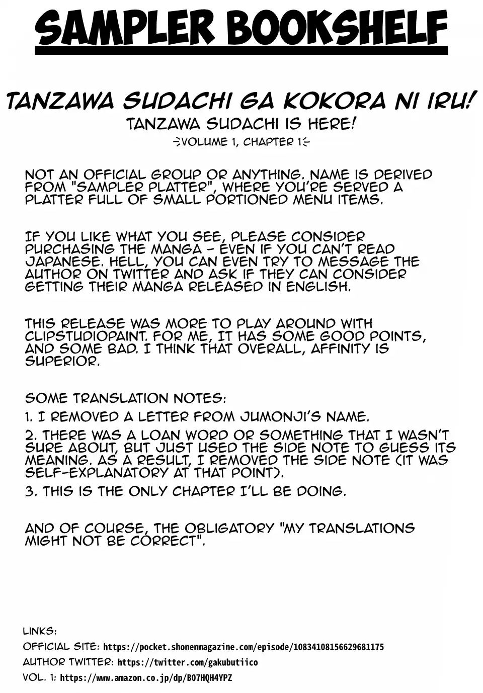 Tanzawa Sudachi Is Here! Vol.1 Chapter 1: Serious Injury - Picture 1