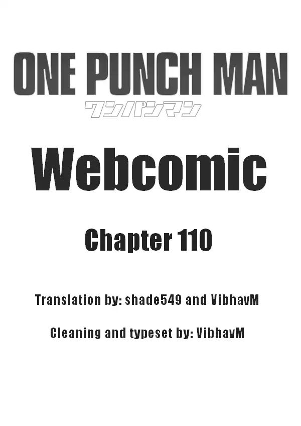Onepunch-Man (One) Chapter 110 - Picture 1