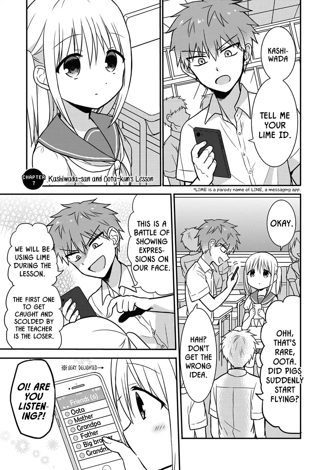 Expressionless Kashiwada-San And Emotional Oota-Kun Chapter 7: Kashiwada-San And Oota-Kun's Lesson - Picture 1