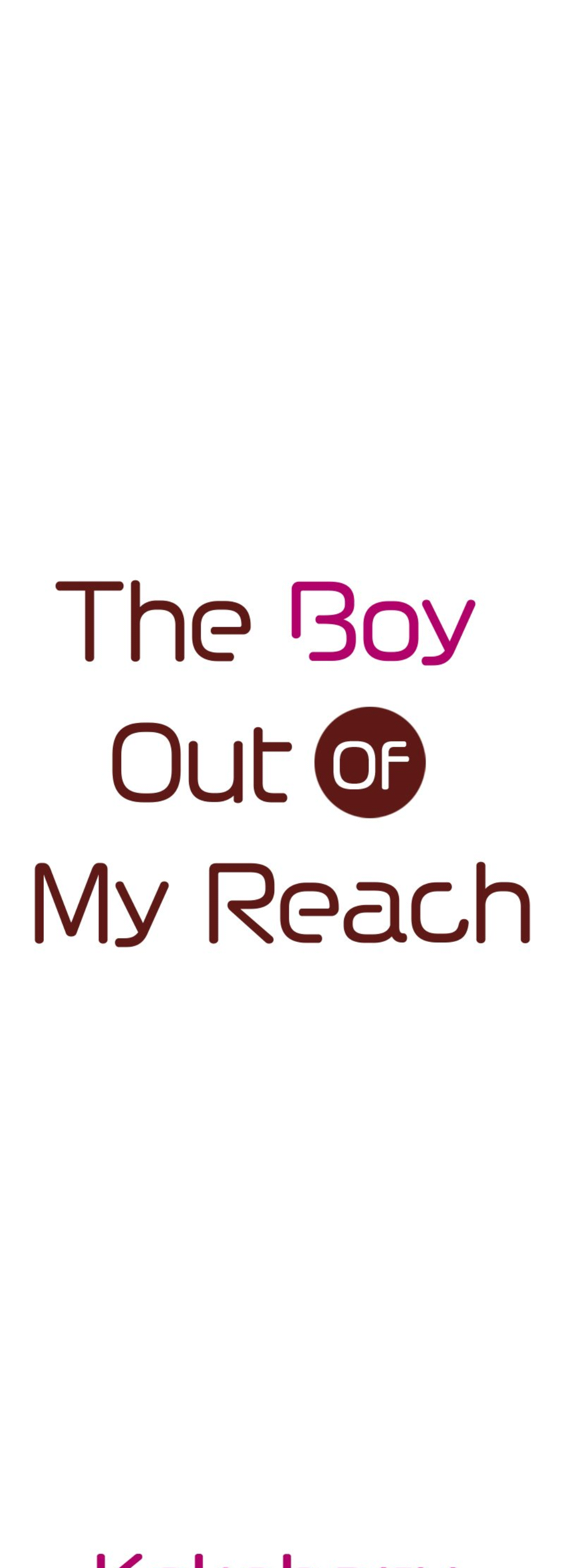 The Boy Out Of My Reach - Page 1