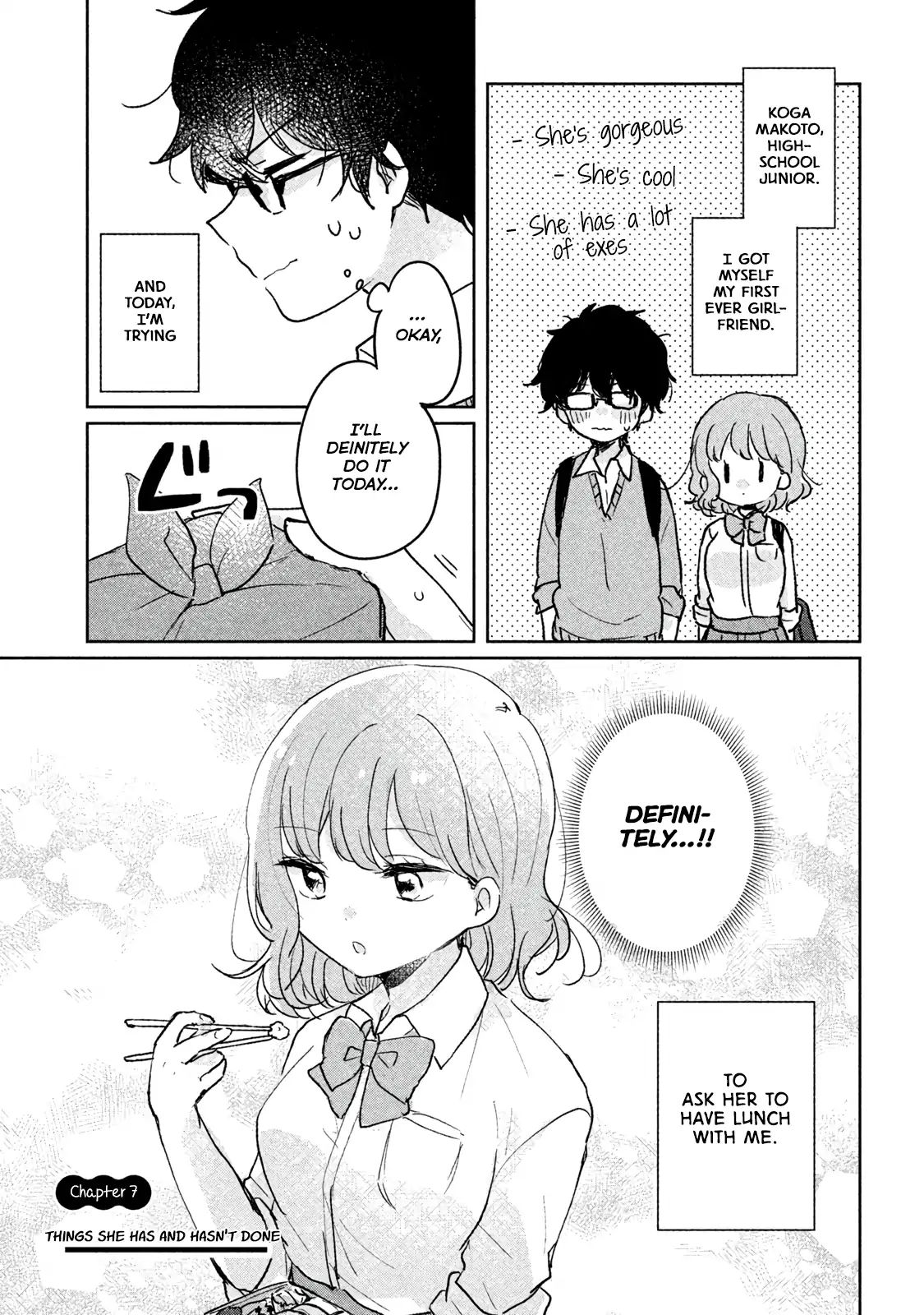 It's Not Meguro-San's First Time Vol.1 Chapter 7: Things She Has And Hasn't Done - Picture 1