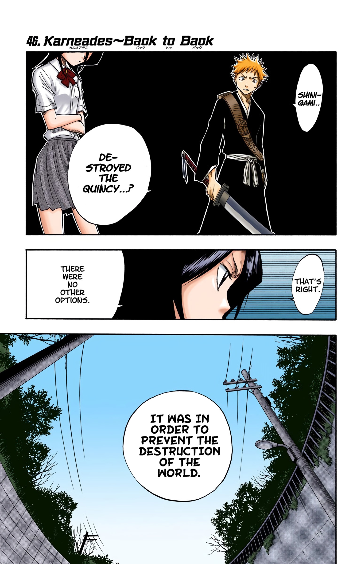Bleach - Digital Colored Comics Vol.6 Chapter 46: Karneades ~ Back-To-Back - Picture 1