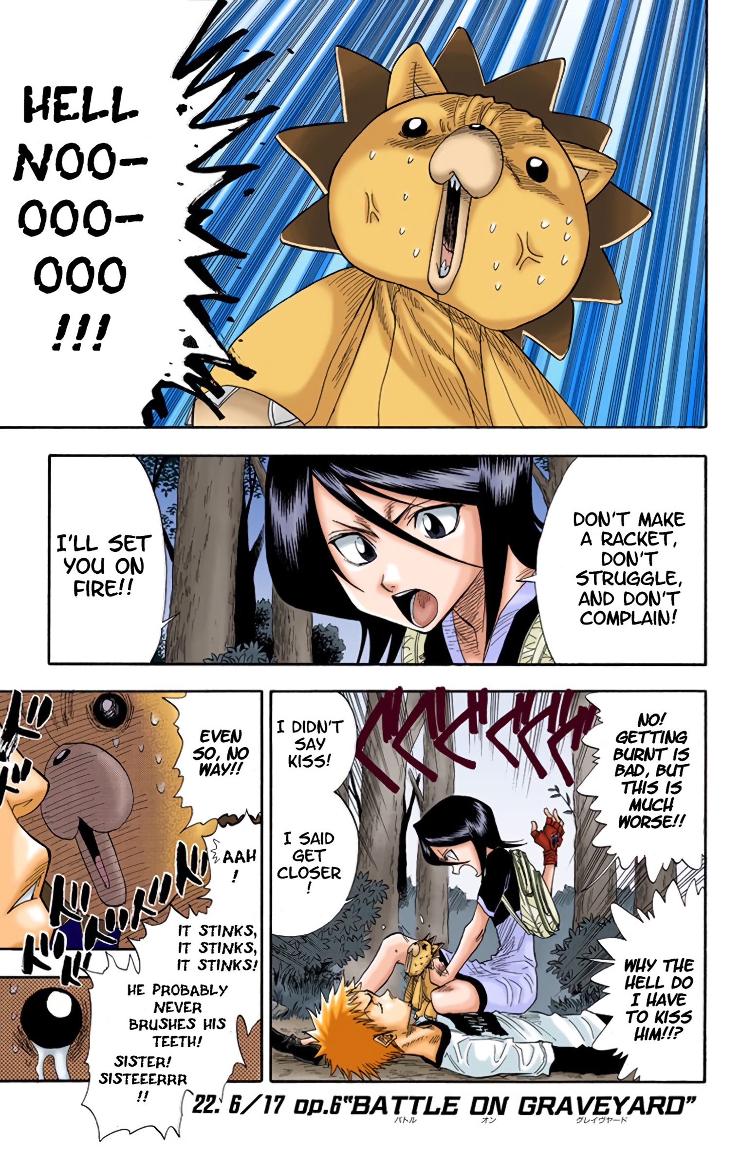 Bleach - Digital Colored Comics Vol.3 Chapter 22: 6/17 Op. 6 A Battle In The Graveyard - Picture 1