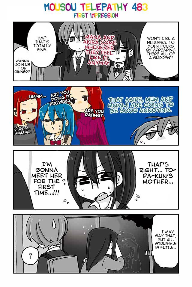 Mousou Telepathy Chapter 483 : First Impression - Picture 1