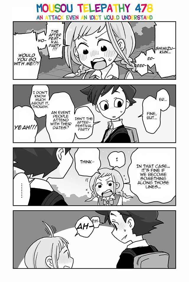 Mousou Telepathy Chapter 478 : An Attack Even An Idiot Would Understand - Picture 1