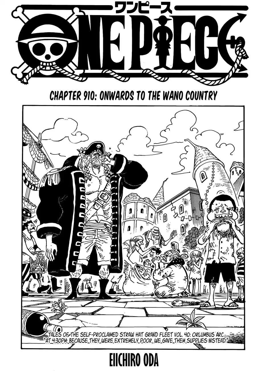 One Piece Chapter 910 - Picture 1
