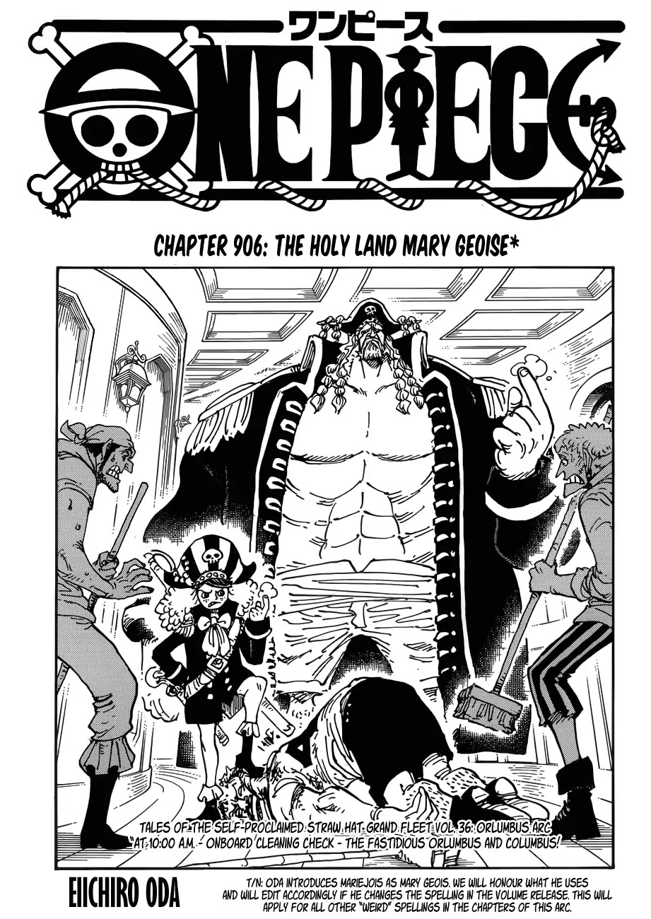 One Piece Chapter 906: The Holy Land Mary Geoise - Picture 1