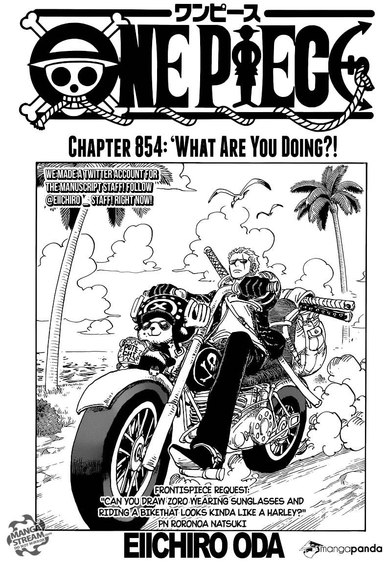 One Piece Chapter 854 : What Are You Doing!?? - Picture 1