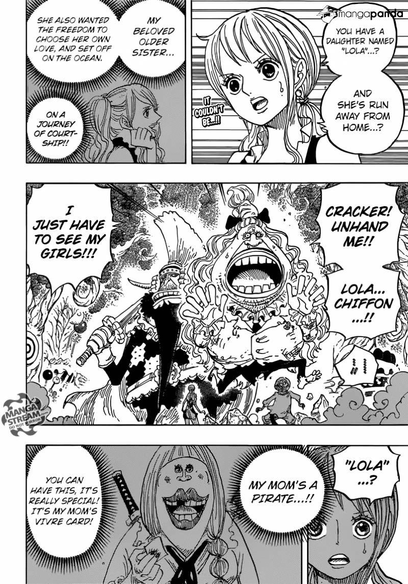 One Piece Chapter 836 : The Vivre Card Lola Gave - Picture 2