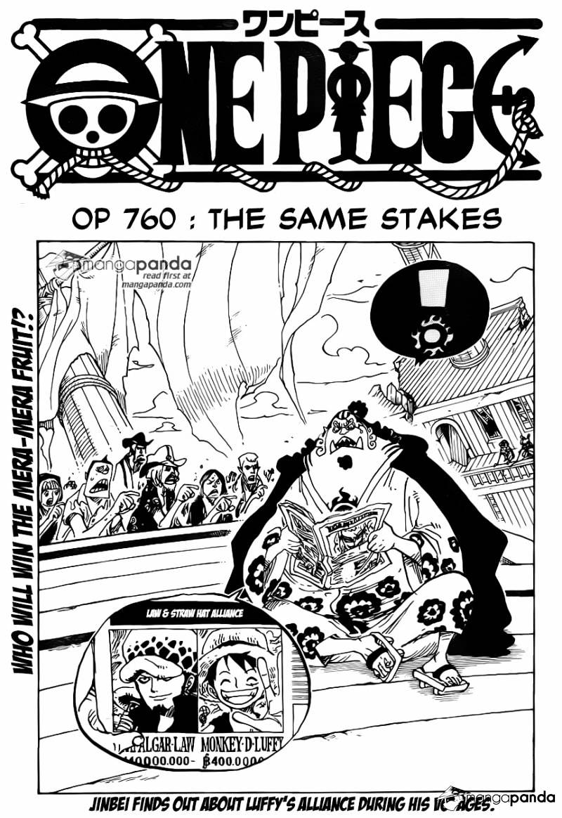 One Piece Chapter 760 : The Same Stakes - Picture 1