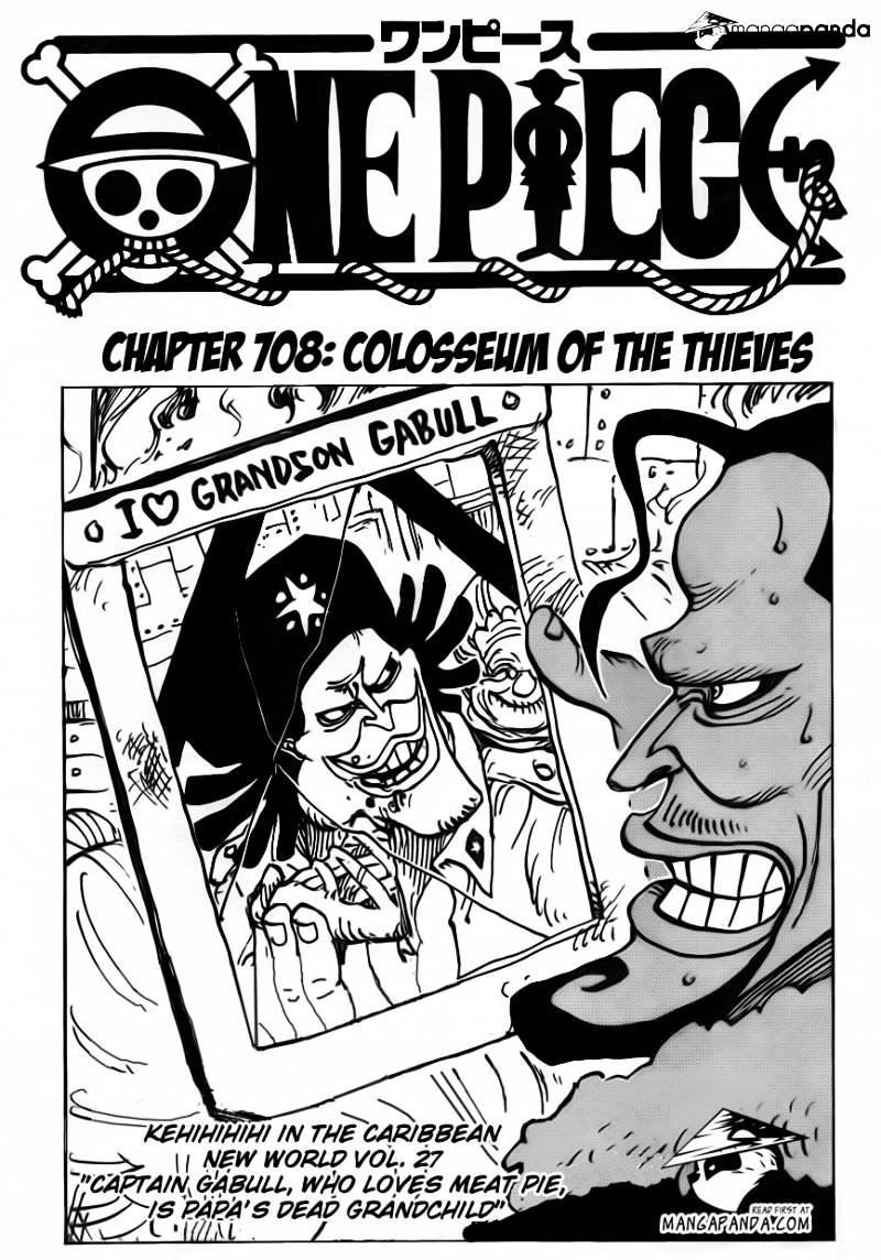 One Piece Chapter 708 : Colosseum Of The Thieves - Picture 3