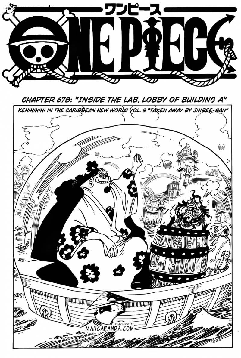 One Piece Chapter 678 : Inside The Lab, Lobby Of Building A - Picture 3