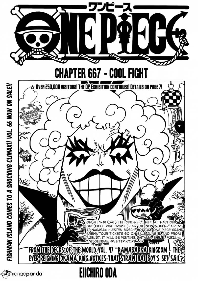 One Piece Chapter 667 : Cool Fight - Picture 1