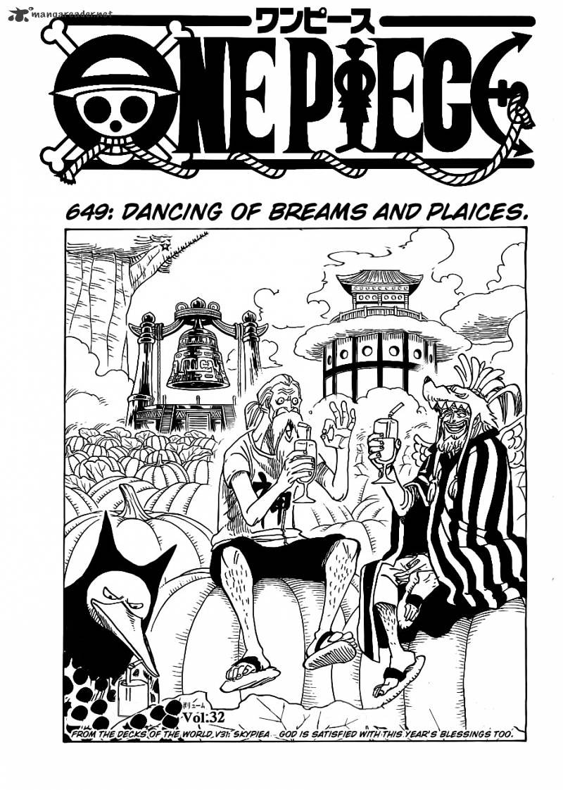 One Piece Chapter 649 : Dancing Of Breams And Plaices. - Picture 1