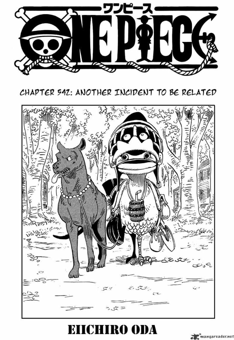 One Piece Chapter 542 : Another Incident To Be Related - Picture 1