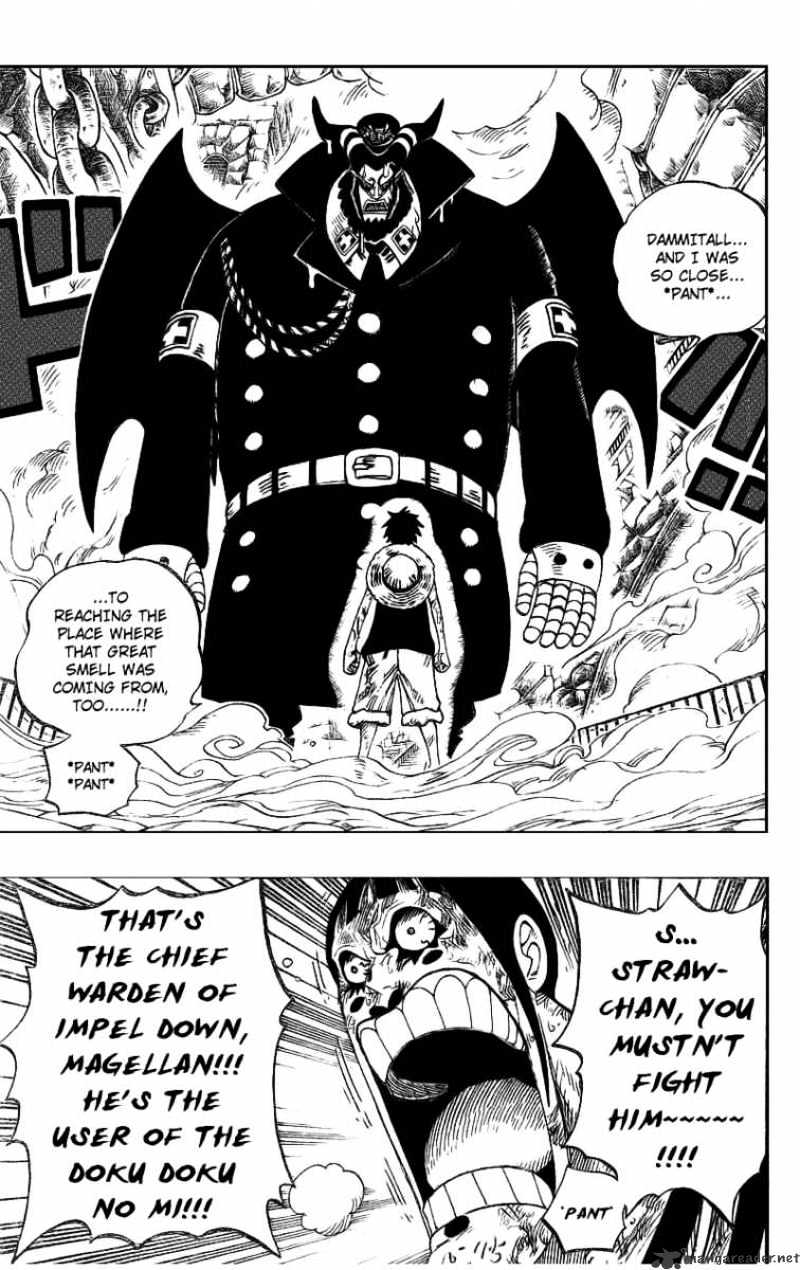 One Piece Chapter 534 : Chief Warden Magellan Vs Pirate Luffy - Picture 3