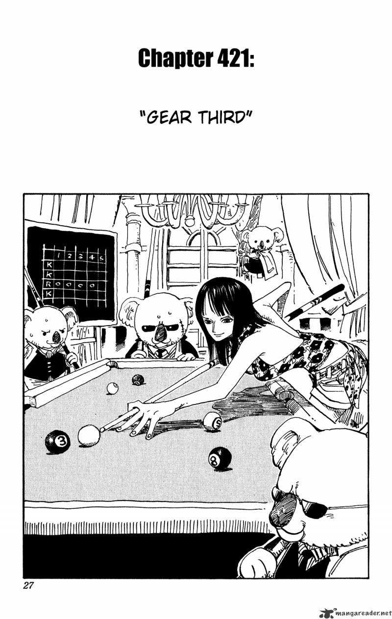 One Piece Chapter 421 : Gear Third - Picture 1