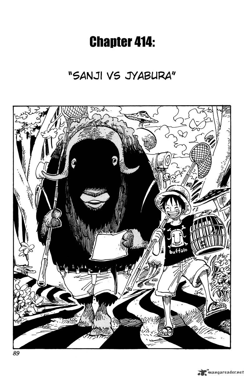 One Piece Chapter 414 : Sanji Vs Jabura - Picture 1