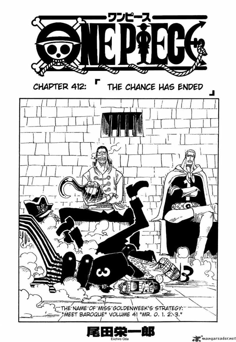 One Piece Chapter 412 : The Chance Has Ended - Picture 1