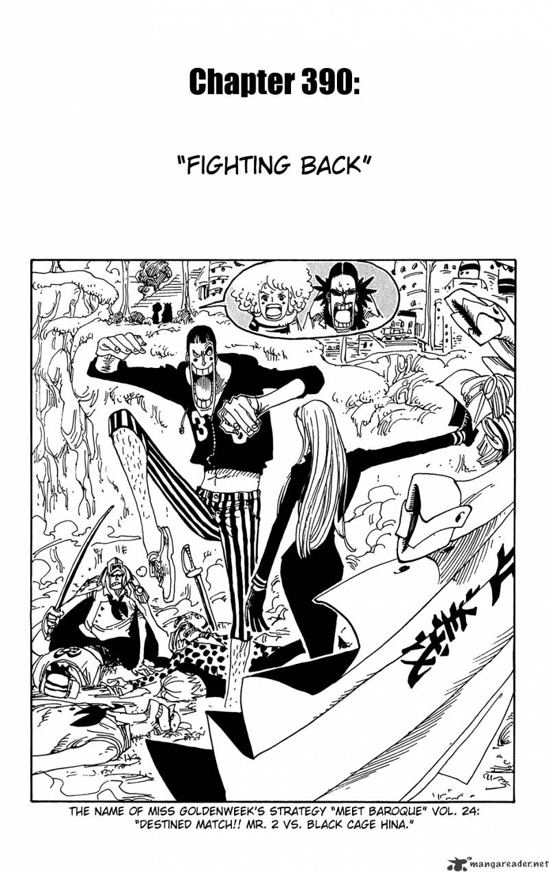 One Piece Chapter 390 : Fighting Back - Picture 1