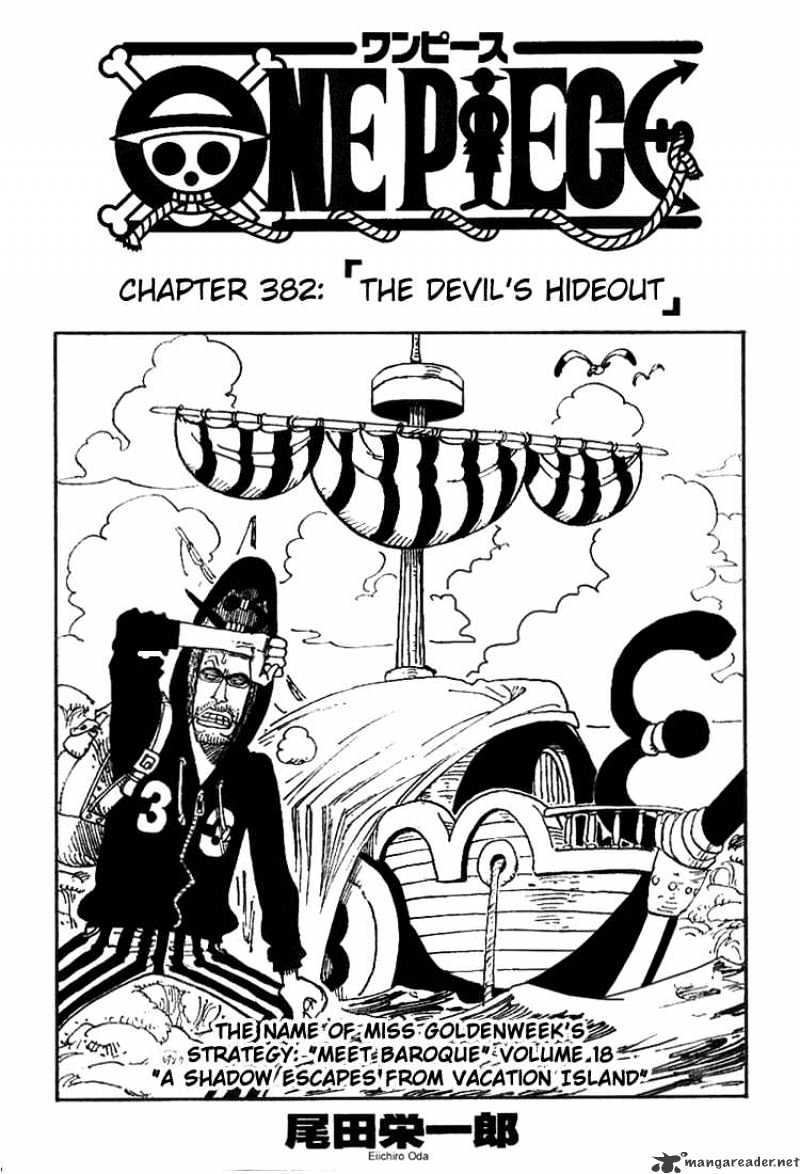 One Piece Chapter 382 : The Devil S Hideout - Picture 1