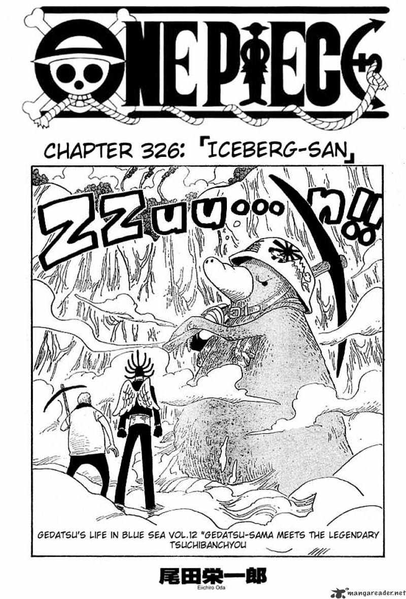 One Piece Chapter 326 : Iceberg-San - Picture 1
