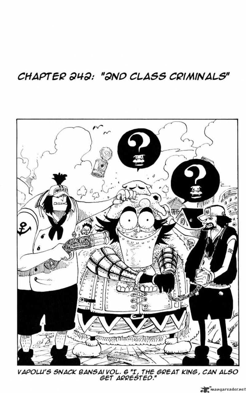 One Piece Chapter 242 : Class-2 Criminals - Picture 1