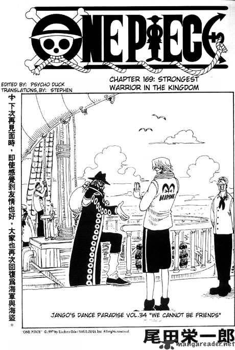 One Piece Chapter 169 : Strongest Warrior In The Kingdom - Picture 1