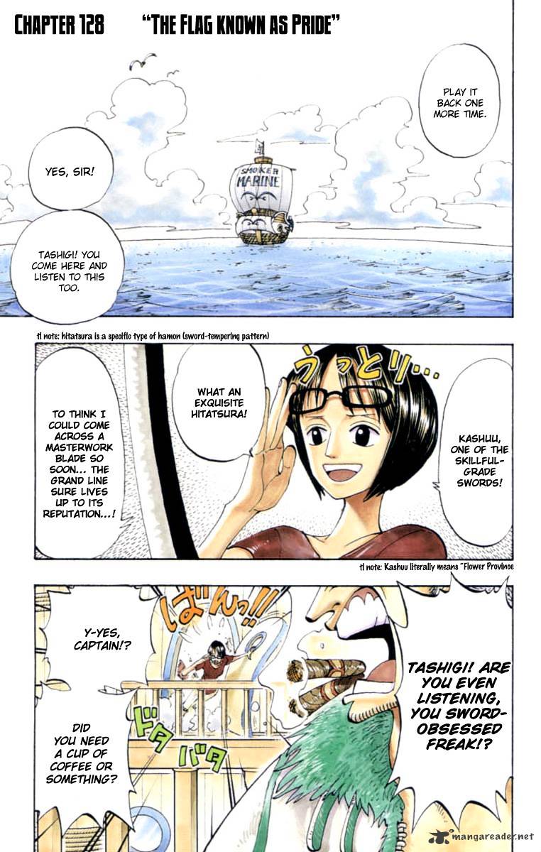One Piece Chapter 128 : The Flag Know As Pride - Picture 1
