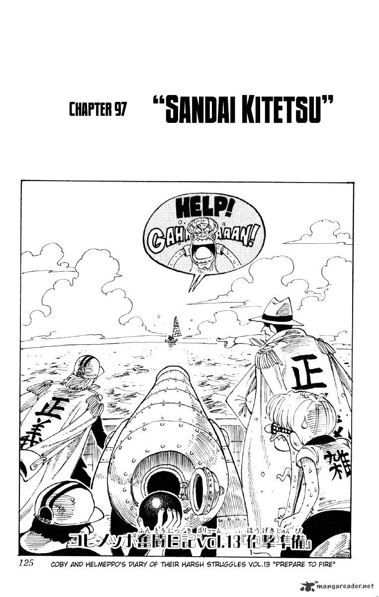 One Piece Chapter 97 : Sungdai Kitetsu Sword - Picture 1