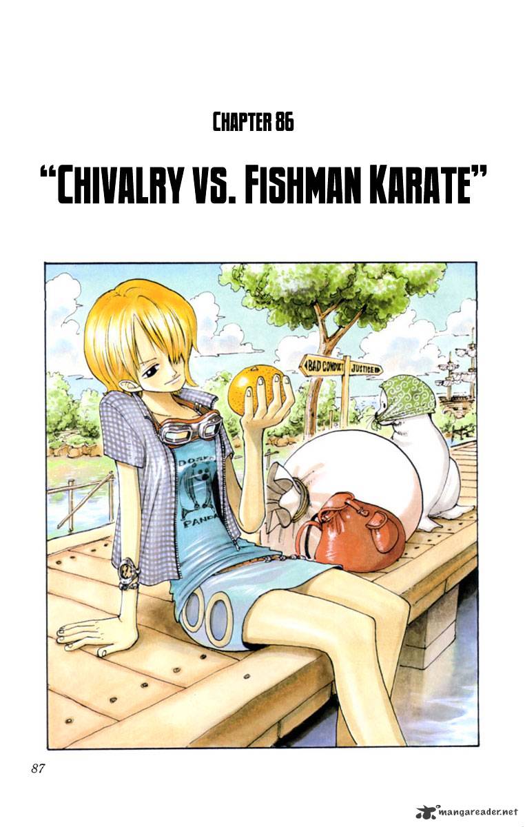 One Piece Chapter 86 : Fighter And Karate Merman - Picture 1