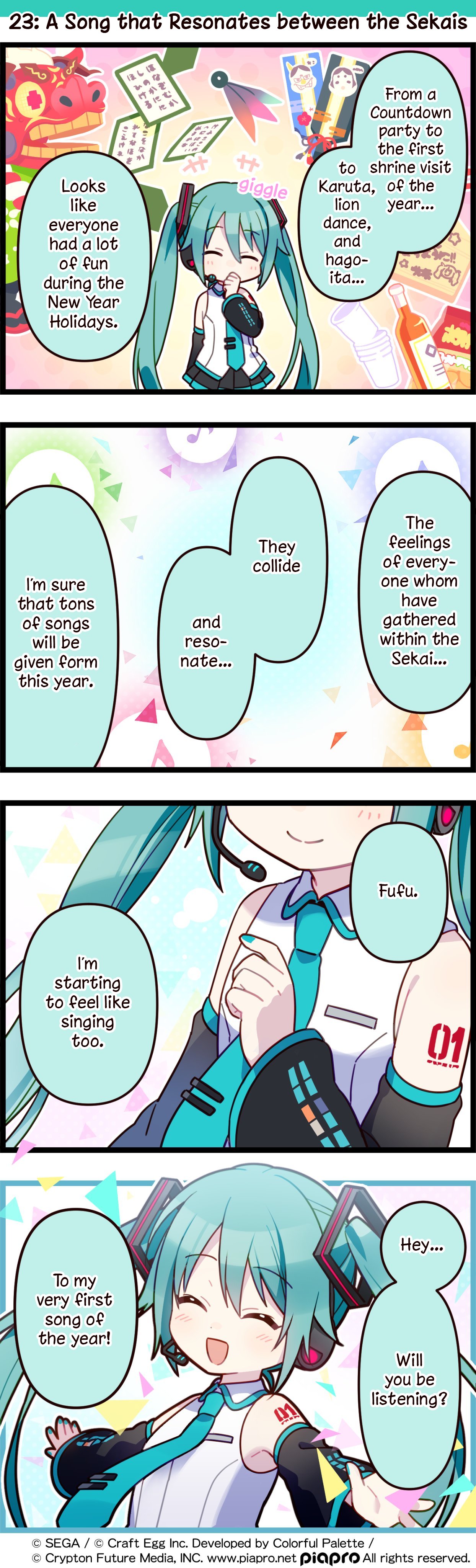 Sekai No 4Koma Chapter 23: A Song That Resonates Between The Sekais - Picture 1