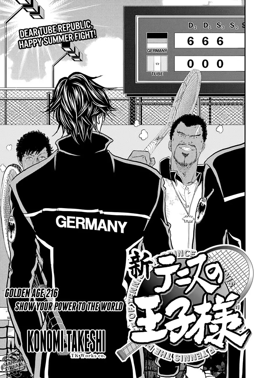 New Prince Of Tennis Chapter 216: Show Your Power To The World - Picture 1