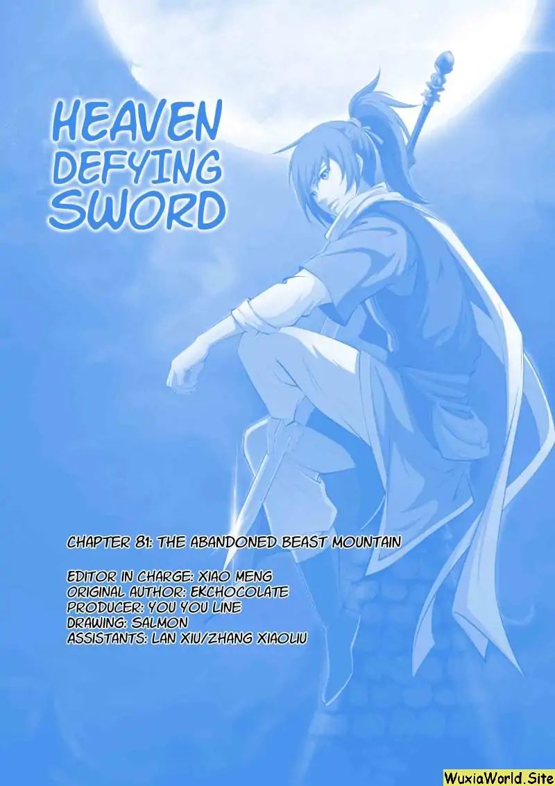 Heaven Defying Sword Chapter 81: The Abandoned Beast Mountain (2) - Picture 1