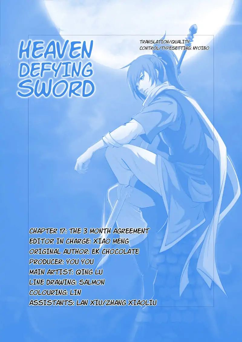 Heaven Defying Sword Chapter 17: The 3 Month Agreement - Picture 1
